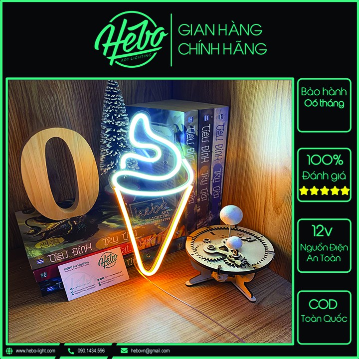 Đèn Trang Trí Neon Sign Hình Que Kem