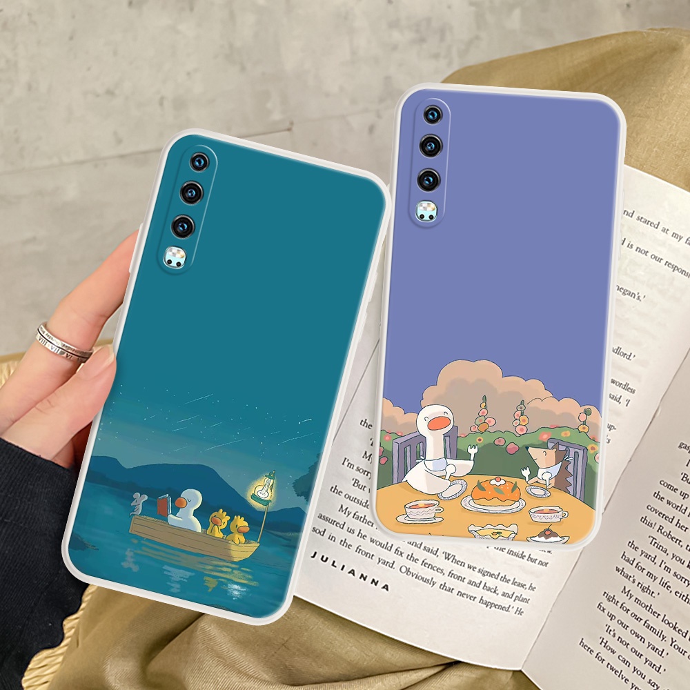 Ốp Điện Thoại Silicon Mềm Họa Tiết Vịt TPA Hoạt Hình Cho OPPO Realme Q3 PRO C21 5 5S 5i 6 6i 6s 8i 5 6 7 8 PRO #H182
