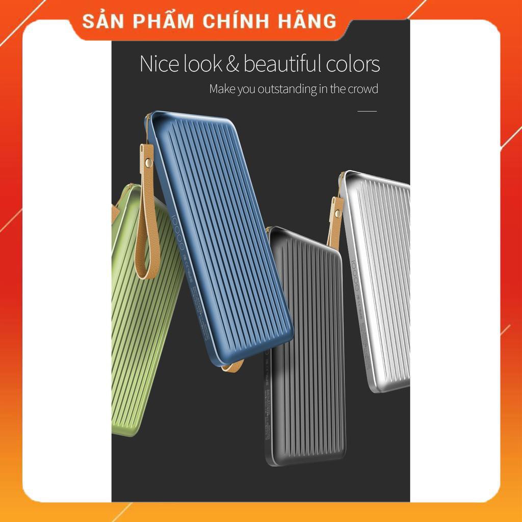 Pin dự phòng nhôm nguyên khối hỗ trợ sạc nhanh iphone Rockspace Evo 10.000 mAh - Hàng chính hãng bảo hành 12 tháng