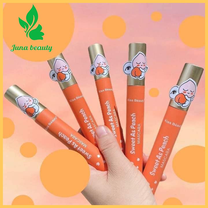Chuốt Mi Mascara Trái Đào Sweet As Peach Kiss Beauty Siu Dễ Thương Giúp Mi Cong Đẹp Tự Nhiên