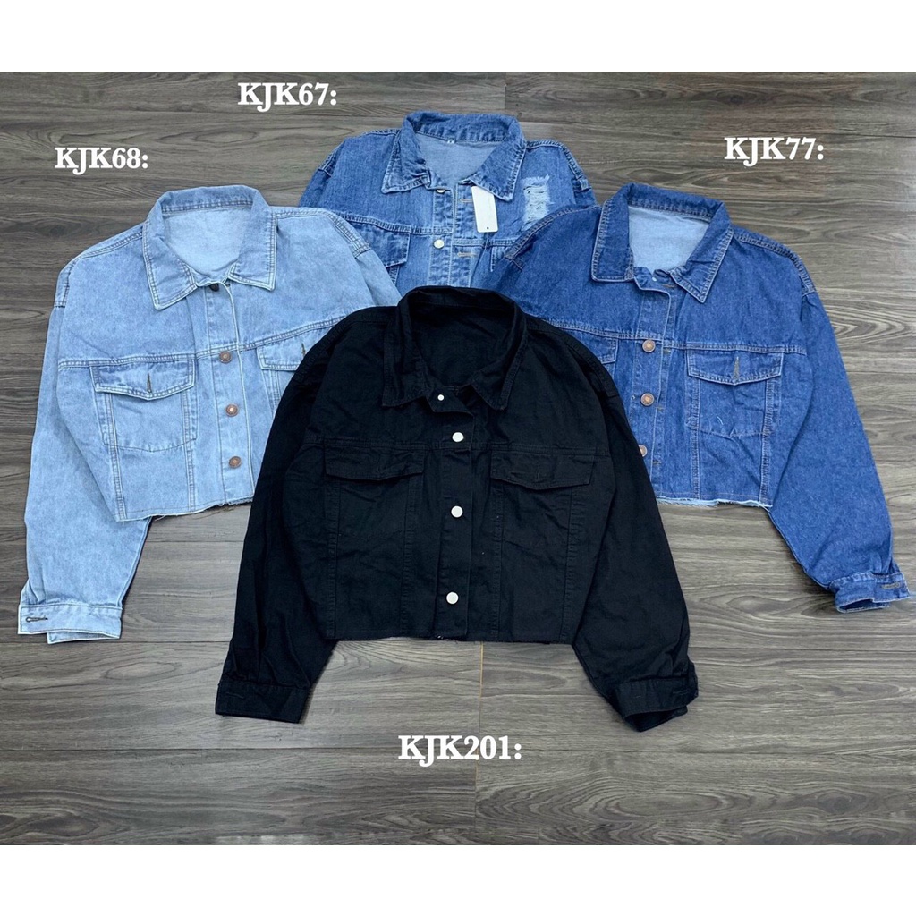 Áo khoác jeans lửng bigsize