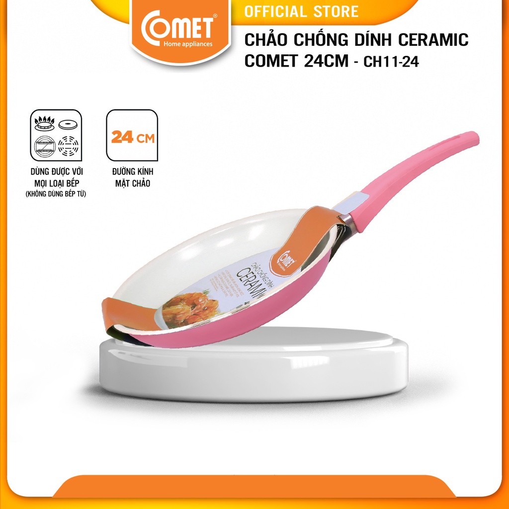 [LIFEMC11M2ADP -12% đơn 250K] Chảo chống dính ceramic Comet CH11-24