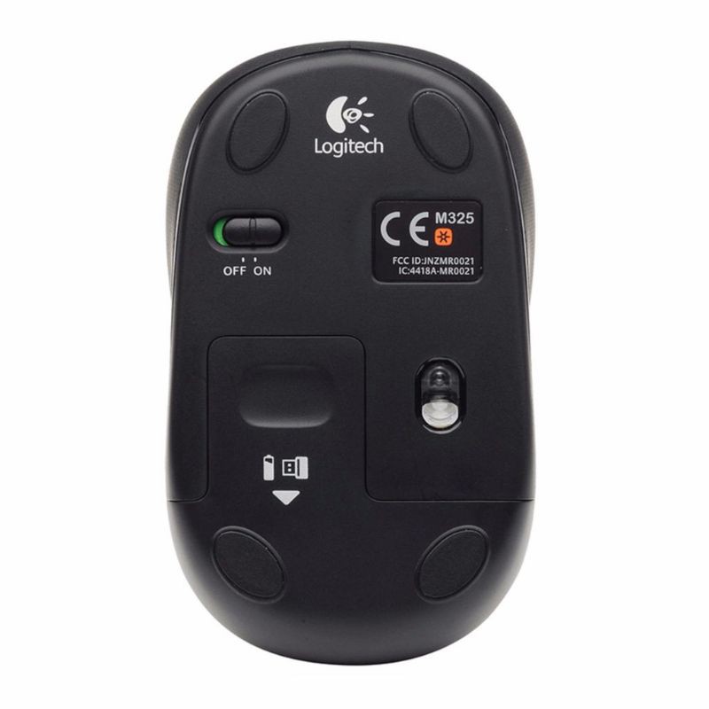 Chuột quang Không Dây Logitech M325 (ĐEN BẠC) - HÀNG CHÍNH HÃNG