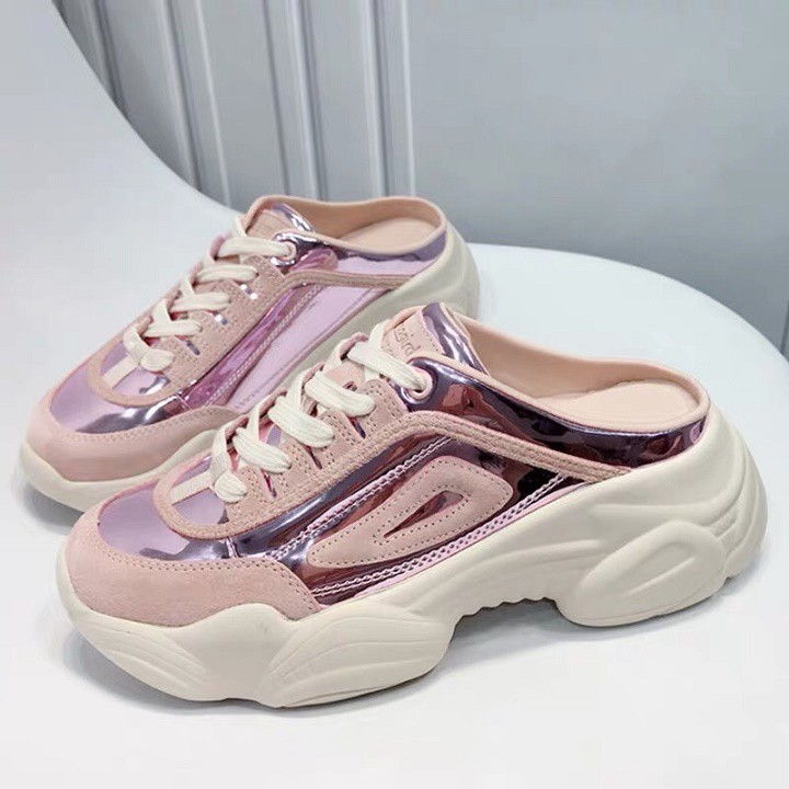 [Mã FAGREEN245 giảm 10% tối đa 30K đơn 99K] FREE SHIP Giày sục thể thao nữ ánh bạc và hồng hàng cao cấp | BigBuy360 - bigbuy360.vn