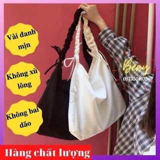 Túi Đeo Chéo TOTE Dây Rút💖𝑭𝑹𝑬𝑬𝑺𝑯𝑰𝑷💖Túi Vải Dây Cách Điệu Có Khóa CANVAS Phong Cách 3 Màu