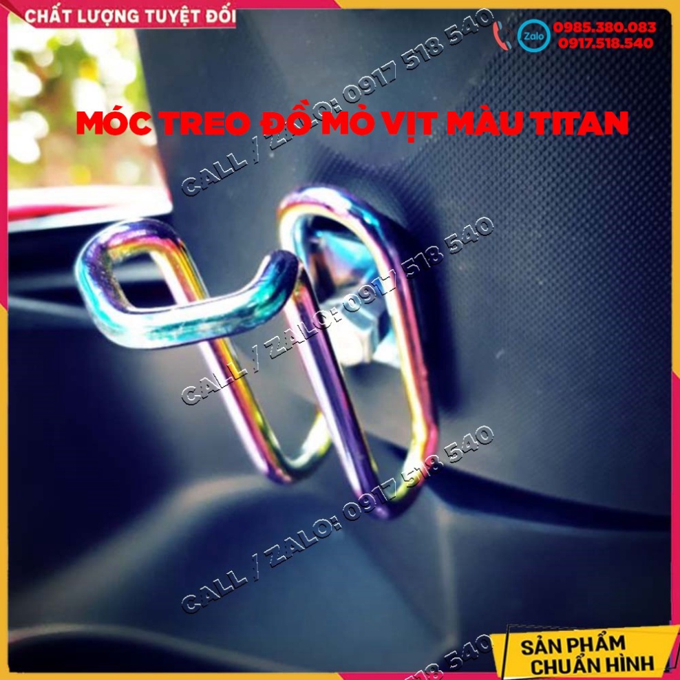 ✅ Móc Treo Đồ Mỏ Vịt Inox Xi Màu Titan ✅ Ảnh thật Sp