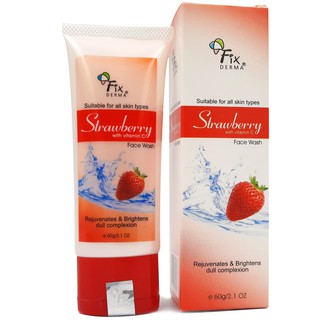 Sữa Rửa Mặt Trắng Sáng Trẻ Hóa Da Fixderma Strawberry Face Wash 60g