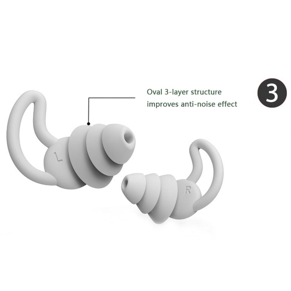 [Hàng mới về] Nút tai gel silicone mềm cách âm giảm ồn chống bụi thoải mái hỗ trợ giấc ngủ nhiều màu