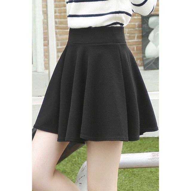 Chân váy thun nữ ngắn xoè xếp li | BigBuy360 - bigbuy360.vn