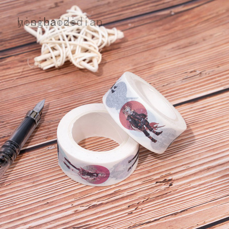 1 Cuộn Băng Keo Washi In Họa Tiết Demon Slayer: Kimetsu No Yaiba Trang Trí Diy