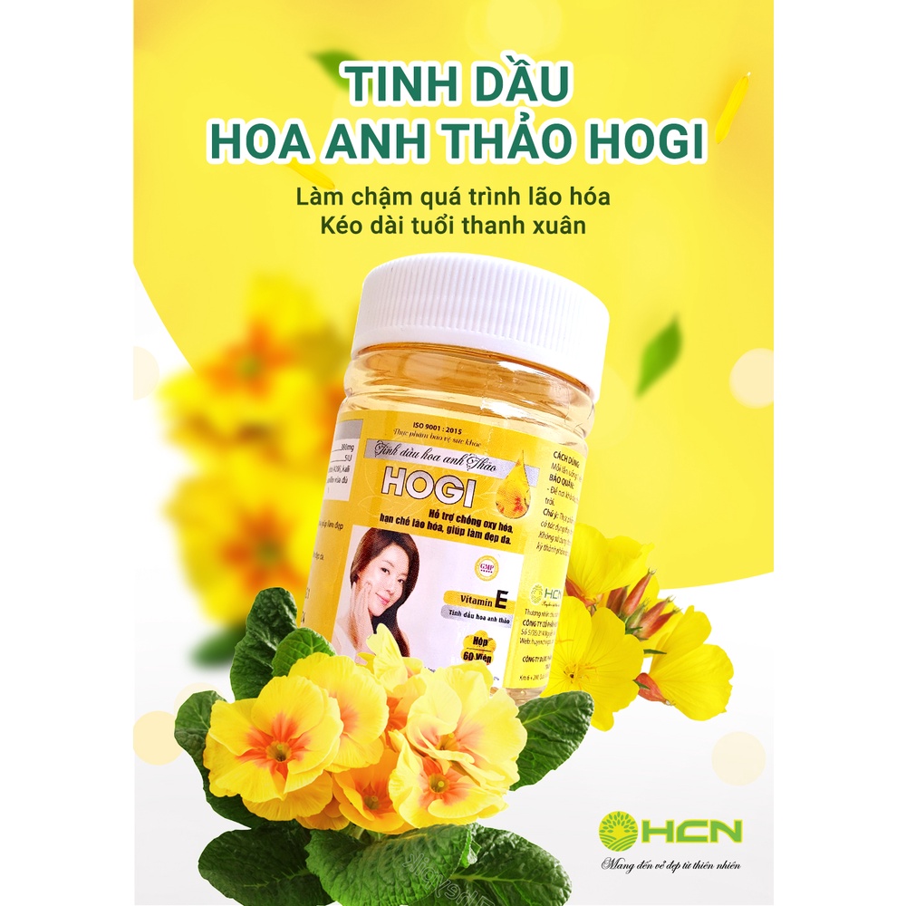Tinh dầu hoa anh thảo Hogi làm đẹp da ngăn ngừa mụn nội tiết