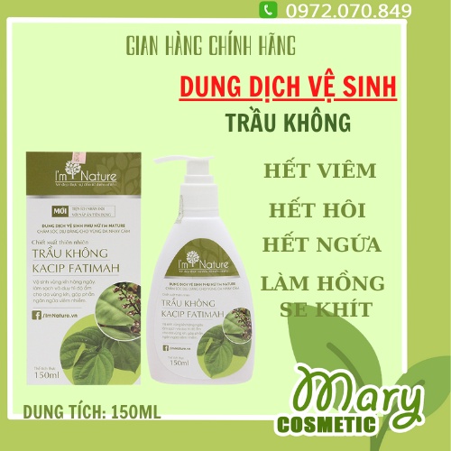 Dung Dịch Vệ Sinh Phụ Nữ Trầu Không KACIP FATIMAH I’M NATURE 150ml (HÀNG CHÍNH HÃNG)