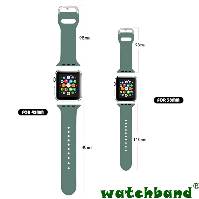 [Spot Cod] Dây Đeo Thể Thao 6 Màu Độc Đáo Cho Apple 7 iwatch 7 / 6 / 5 / 4 / 3 / 2 / SE 38mm 40mm 41mm 42mm 44mm 45mm
