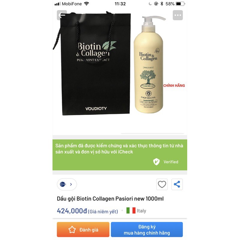 1 cặp dầu gội xả Biotin Collagen loại 1000ml | BigBuy360 - bigbuy360.vn