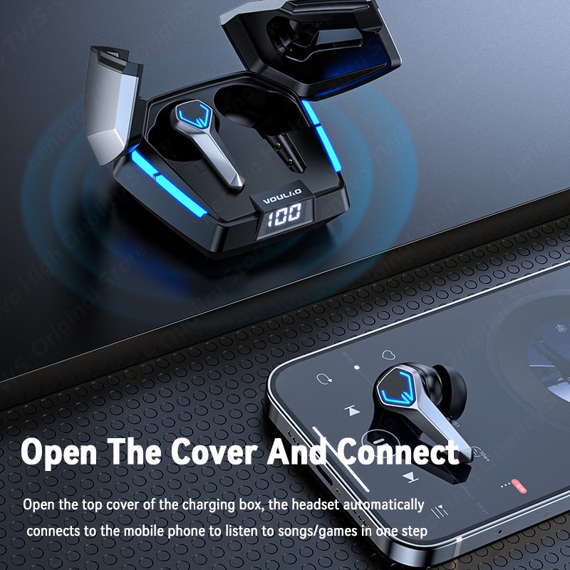 Tai Nghe Chơi Game Voulao GM1 TWS Bluetooth 5.3 Có Mic Âm Thanh 9D Chuyên Nghiệp