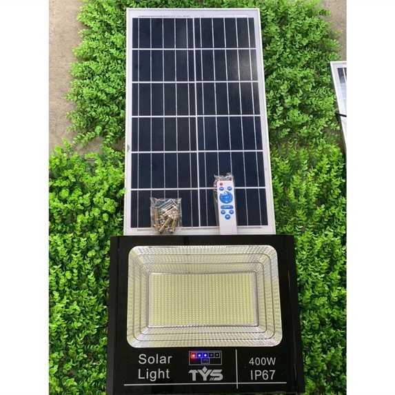 Đèn Năng Lượng Mặt Trời Báo Pin 400W TYS đạt chuẩn CHỐNG NƯỚC, KÍNH CƯỜNG LỰC CHỐNG VỠ, ĐỘ BỀN CAO, CHỊU NHIỆT CAO