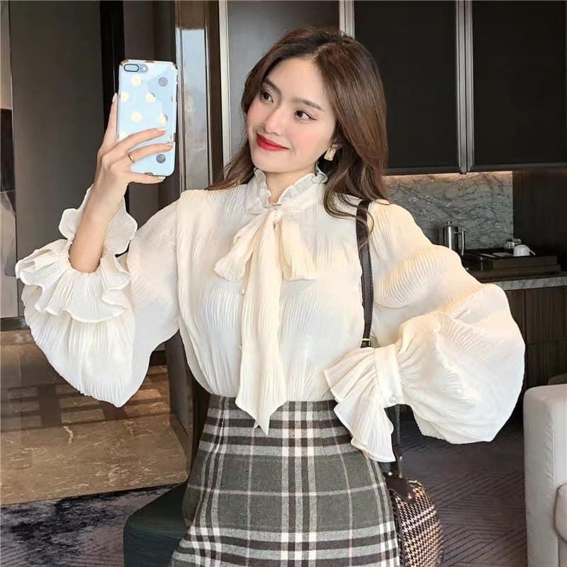 [SẴN Áo sơ mi voan