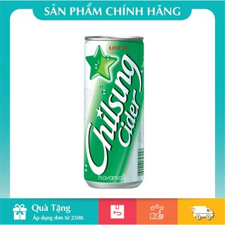 [HÀNG CHÍNH HÃNG] Nước Giải Khát Soda Vị Chanh Chilsung Cider 250ml