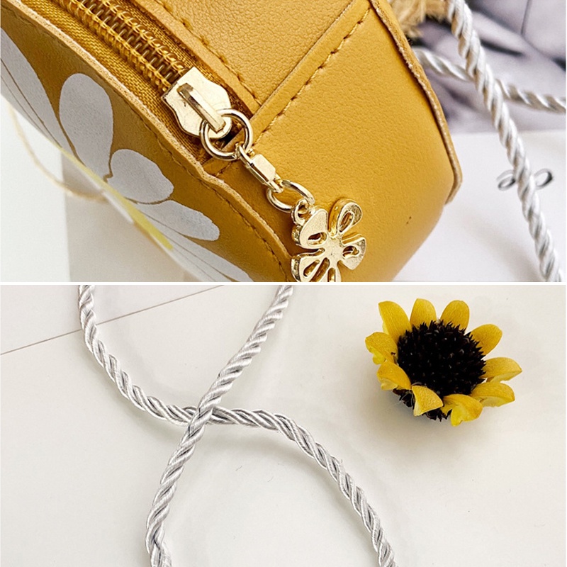 Túi Đeo Chéo Hình Hoa Cúc Dễ Thương Cho Bé Gái