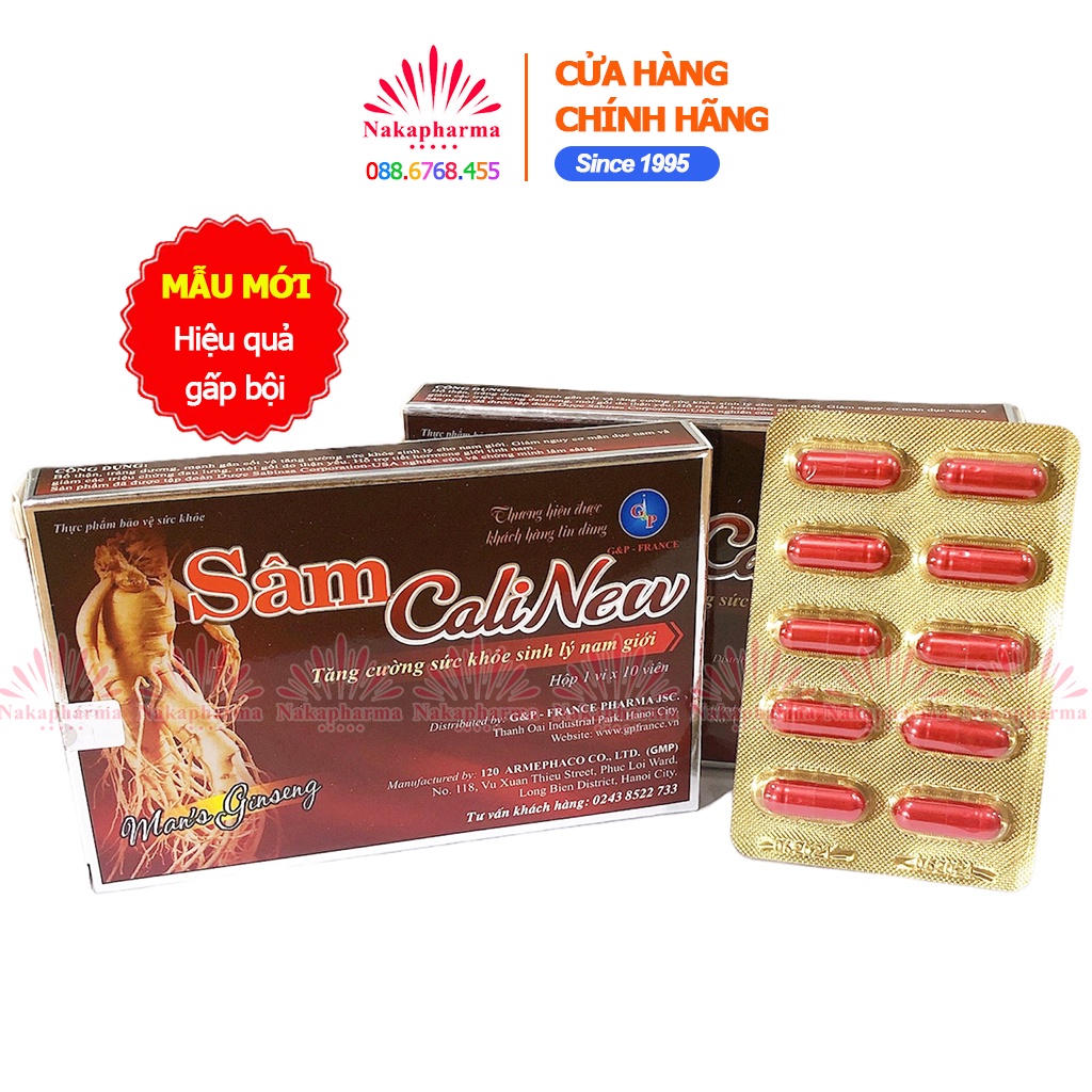 Sâm Calinew Caliperu G&P - Giúp kéo dài thời gian quan hệ, ngừa xuất tinh sớm, giảm ham muốn - Cali New Peru GP