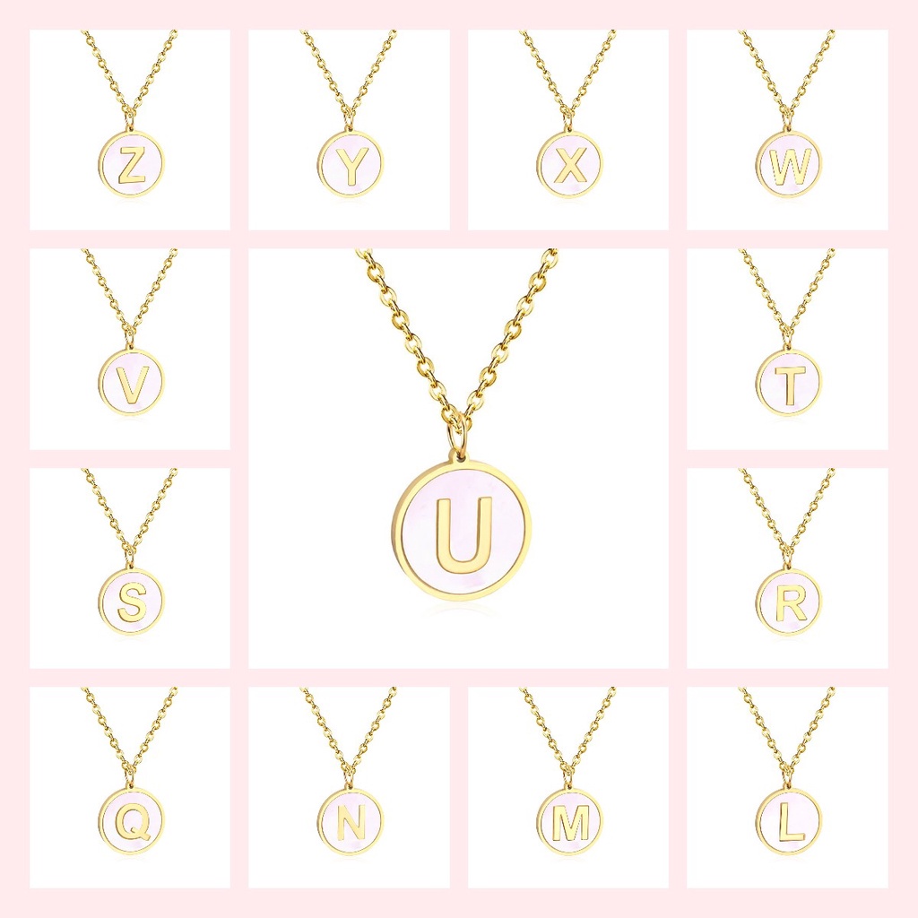 ✨✨Vòng cổ Mặt 26 Chữ Cái Bằng Hợp Kim Đơn Giản