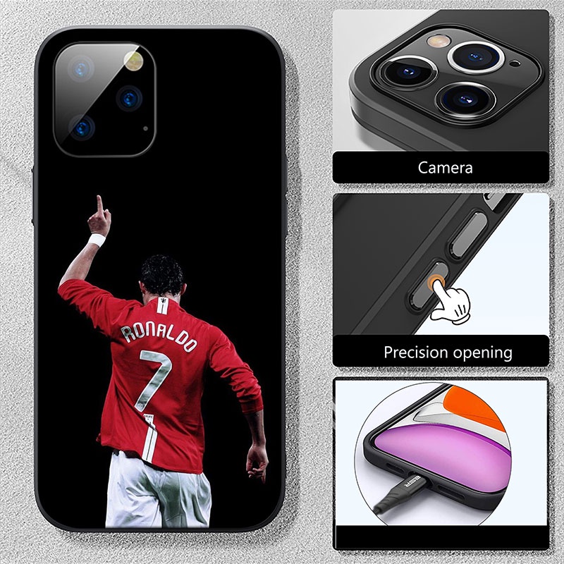 Ốp Điện Thoại Hình Cristiano Ronaldo Cho Iphone 5 5S 6 6S 7 8 11 Pro Max Plus SE XR IX38 CR7