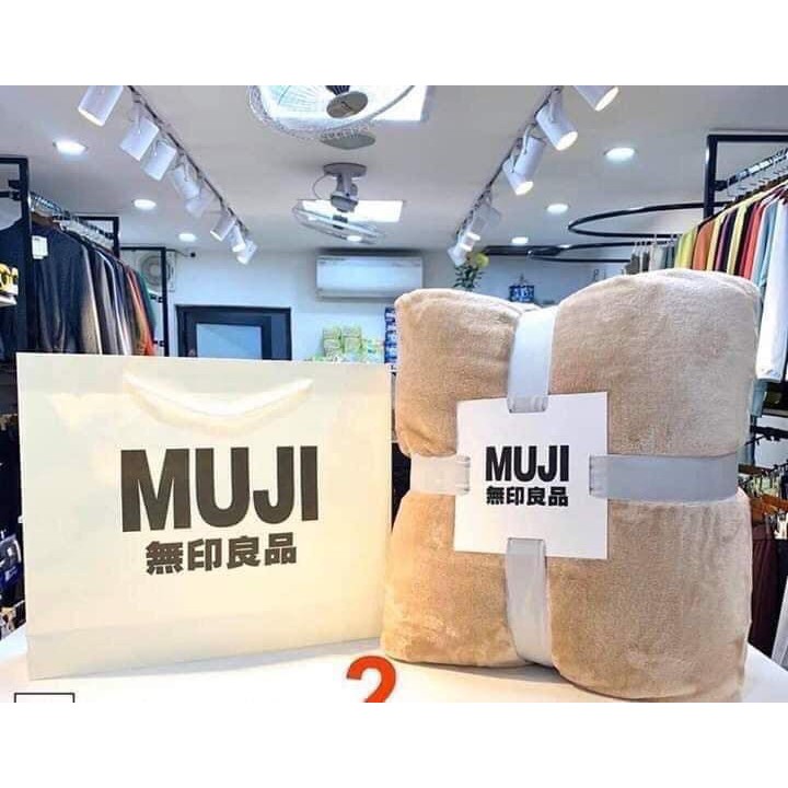 Chăn Lông Thỏ Muji blanket 2020 (ảnh thật)