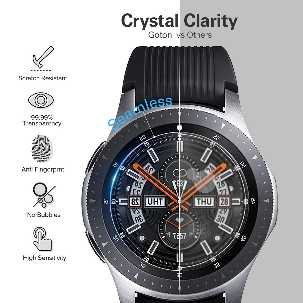 Kính Cường Lực Bảo Vệ Màn Hình Đồng Hồ Thông Minh Samsung Gear S3 Frontier / S2 / 3 42 46 mm 46mm / 42mm