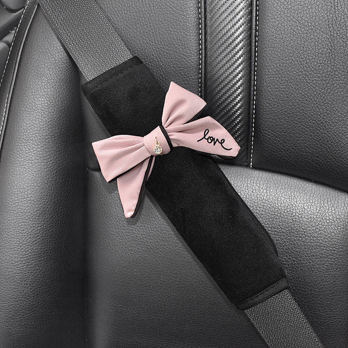 Bọc vai dây đai/ cần số/ cánh tay/ vô lăng hoặc Gối cổ/ Gối ôm/ Đệm kê hộc đựng đồ dễ thương an toàn trên xe hơi