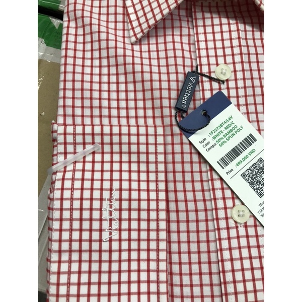 Sơmi việt tiến sale 32%( fom regular giá niêm yết 499k)