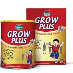 Thực phẩm bổ sung Sữa bột Dielac Grow Plus 2+ - Hộp thiếc 900g