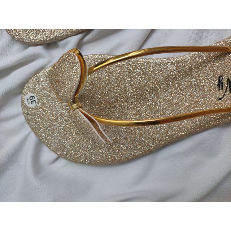 SALE 2021 Dép Kim Tuyến Xỏ ngón 2 Dây Nơ Cánh Tiên NAHI NGOCHIEU1111