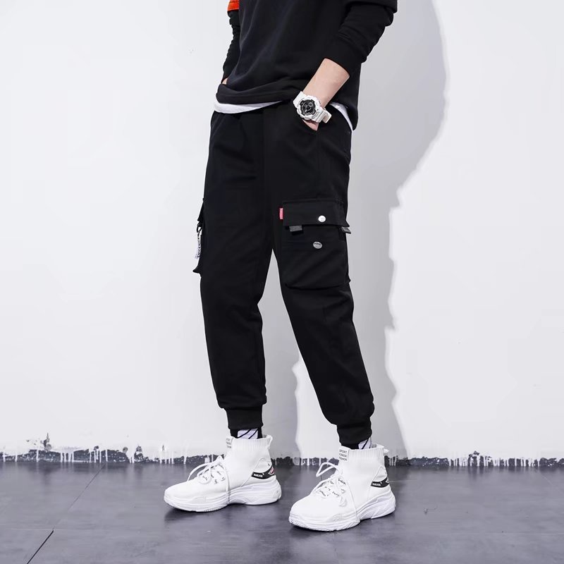 Quần ống rộng phối túi lớn phong cách Hàn Quốc thời trang chất lượng cao cho nam size S-5XL