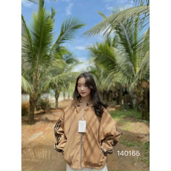 ÁO KHOÁC DA LỘN NỮ PHỐI 3 VIỀN SỌC TAY CAO CẤP CHẤT LIỆU BAO MÁT