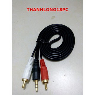 Dây loa 1 đầu 3.5 ra 2 đầu hoa sen chiều dài 1.5m