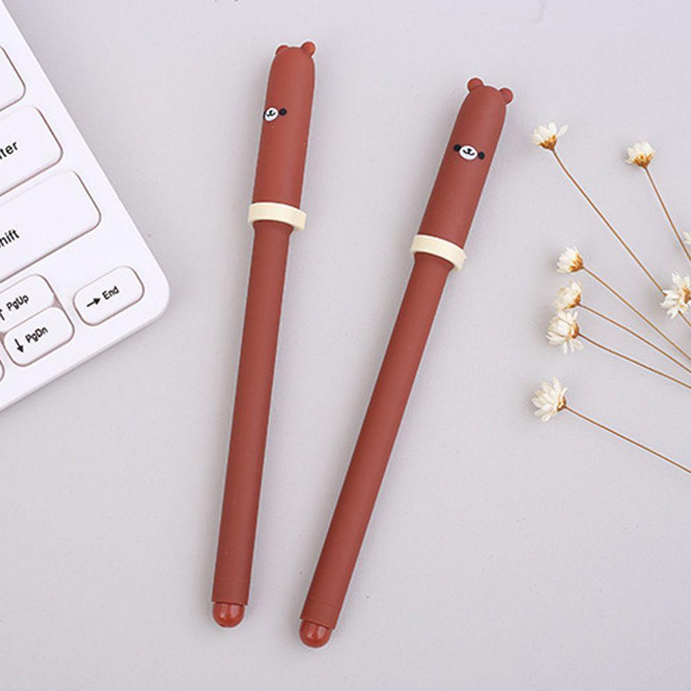 Bút Mực Gel Ngòi 0.5mm In Hình Gấu Dễ Thương Cho Bé
