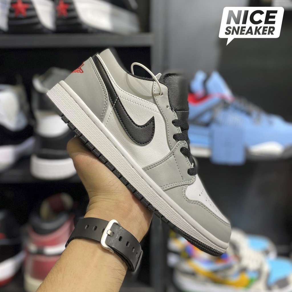 [ Nice Sneaker ] Giày sneaker jordan 1 low light smoke grey ( xám khói ) | Bản 1:1 .