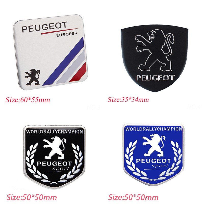 Miếng dán kim loại trang trí thân xe hơi Peugeot 5008 4008 308 208