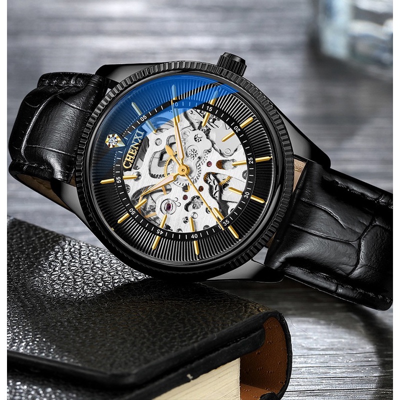Đồng Hồ Cơ Tự Động CHENXI Chống Nước Sang Trọng Cho Nam