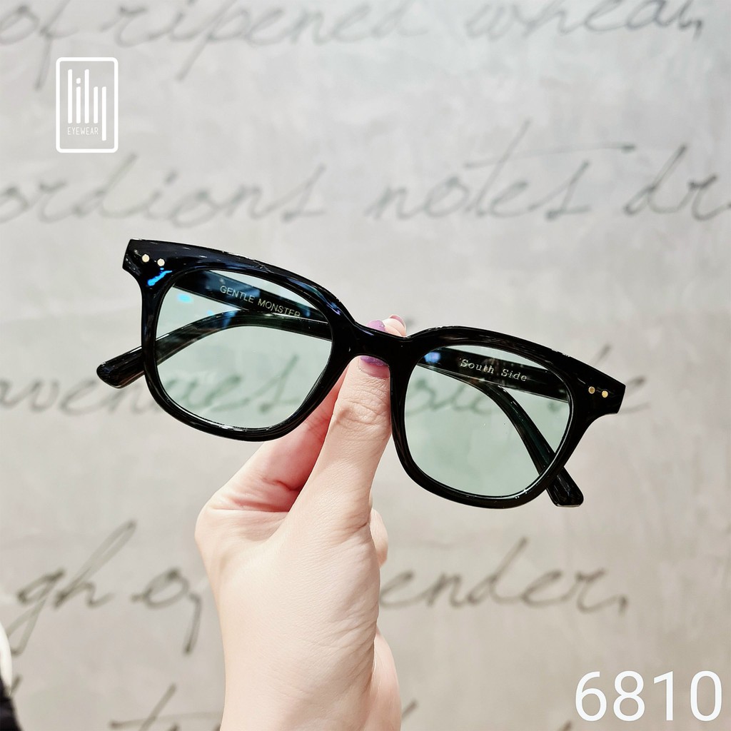 Kính mát nam nữ chữ V LILYEYEWEAR thời trang hàn màu sắc thời thượng v6810