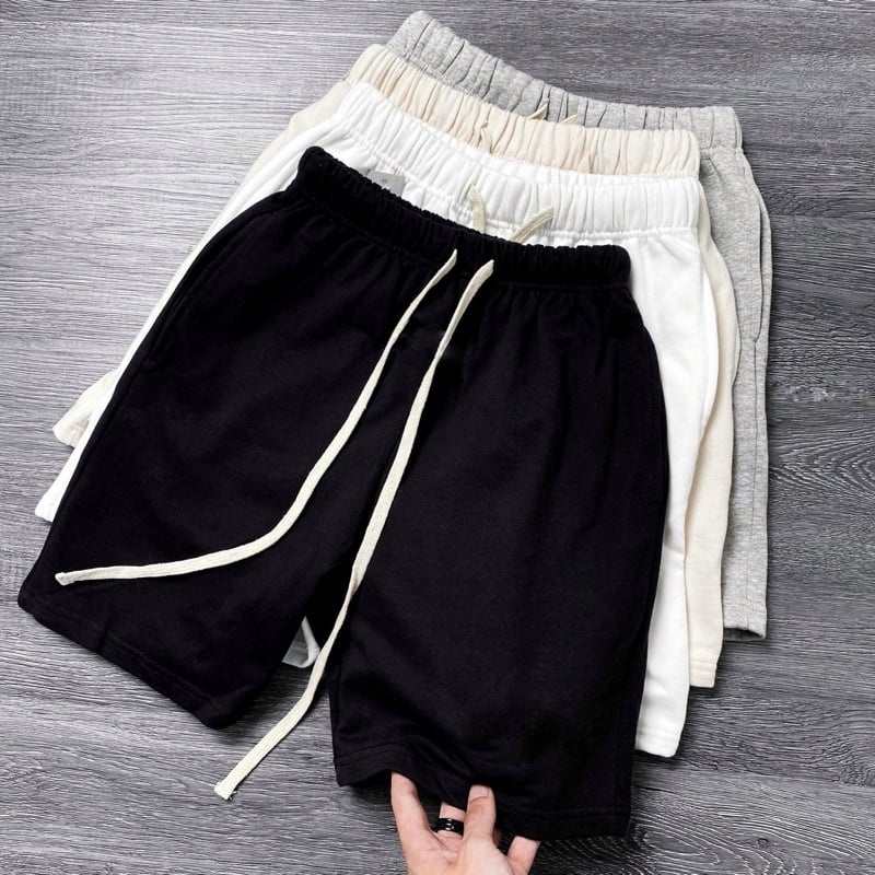 Quần Short nỉ dá cá cotton nam thể theo - quần short nam mùa hè cá tính thời tranh