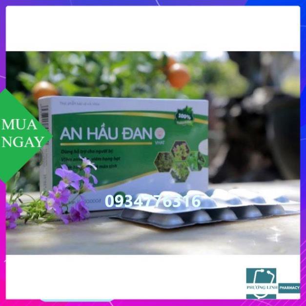 An hầu đan dành cho người bị viêm amidan, viêm họng hạt, hộp 20 viên