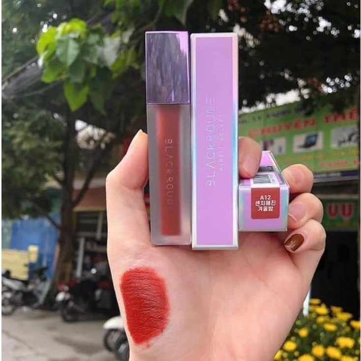 Son background A12 handmade màu nâu đỏ gạch trầm siêu lì, son kem lên màu rất đẹp giá dành cho học sinh