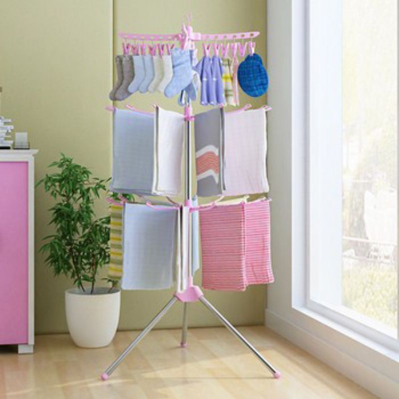Cây phơi đồ đa năng inox 3 tầng,,,,