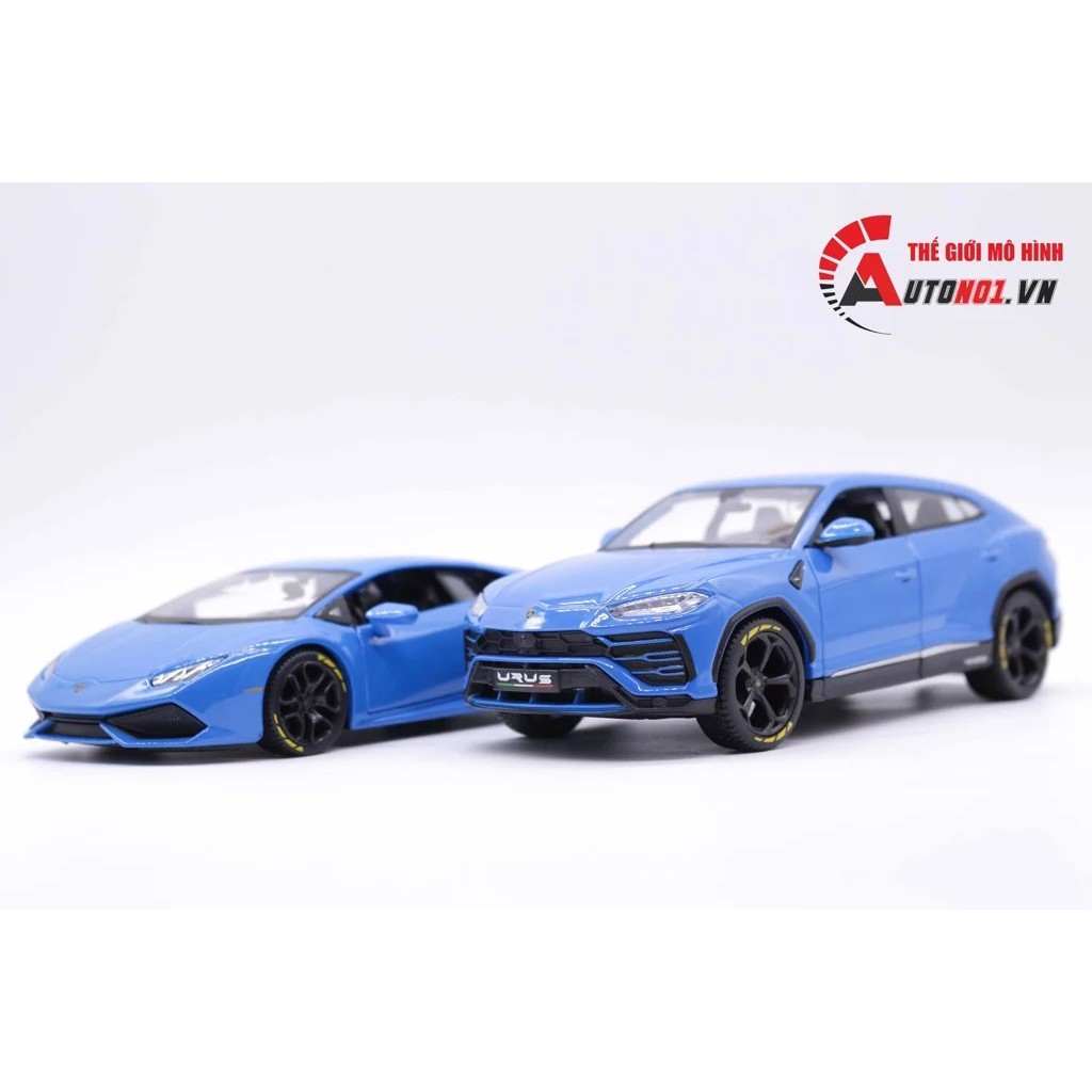 MÔ HÌNH XE LAMBORGHINI URUS AND HURACAN BLUE 1:24 MAISTO 2916