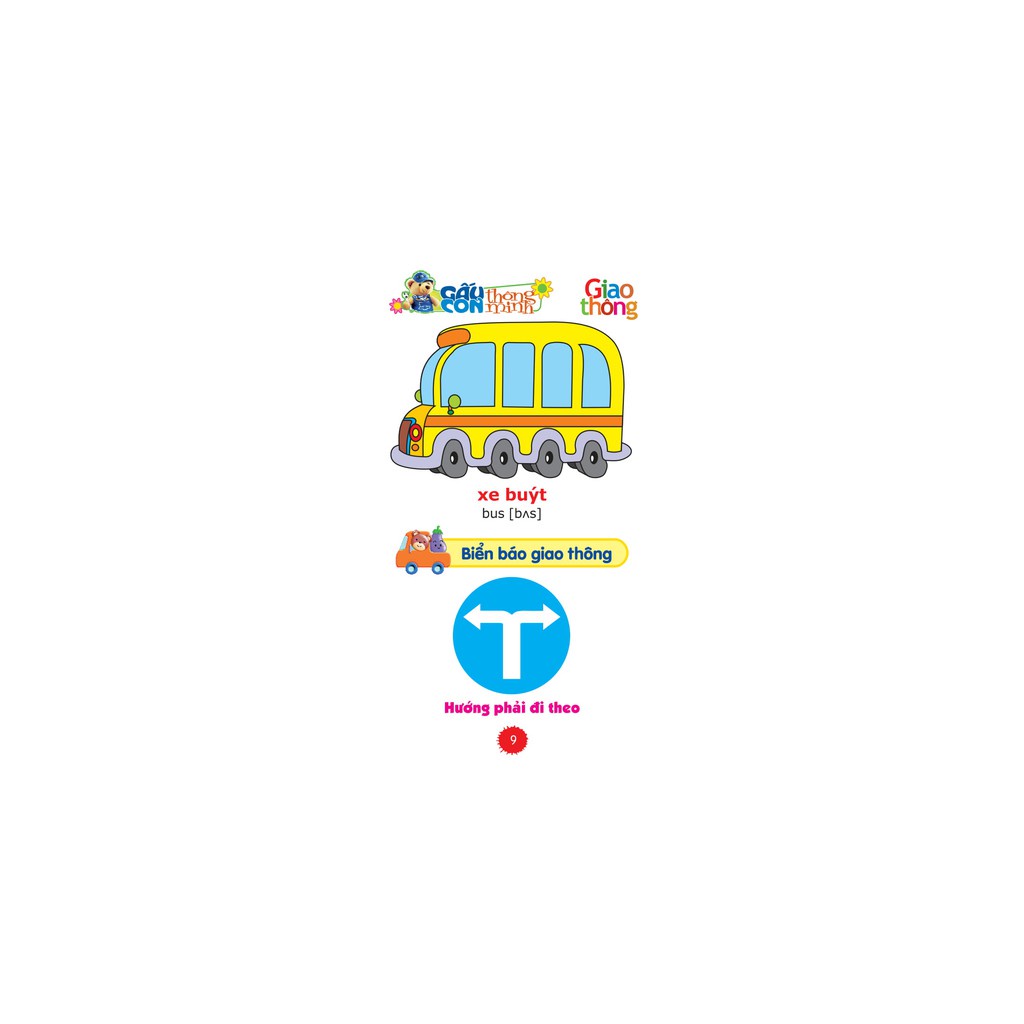 Sách: Gấu Con Thông Minh - Dành Cho Tuổi Mầm Non - Giao Thông