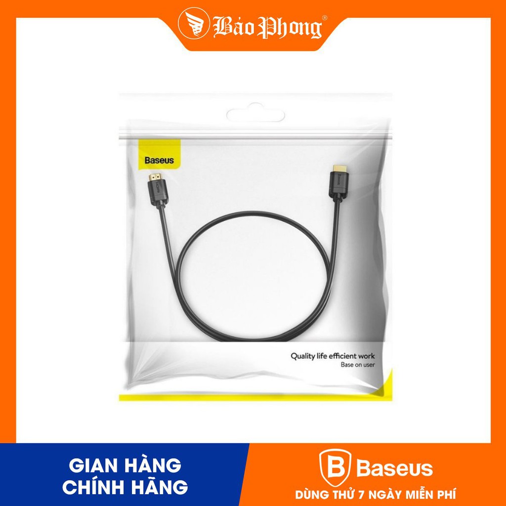 Cáp HDMI Baseus high definition Series HDMI To HDMI Adapter Cable CAKGQ