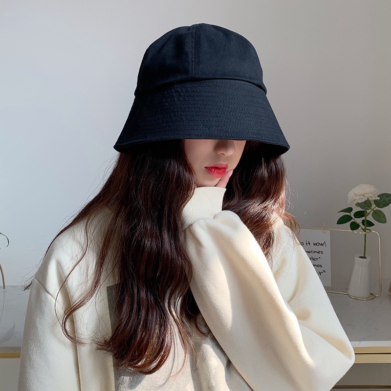 Mũ bucket nón vành cụp trơn nhiều màu phong cách Ulzzang Unisex