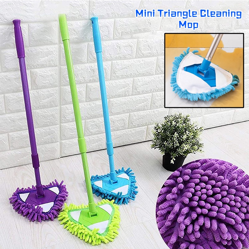 Bộ Cây Lau Nhà Hình Tam Giác Có Thể Thu Gọn Siêu Bền Tiện Dụng Cho Gia Đình