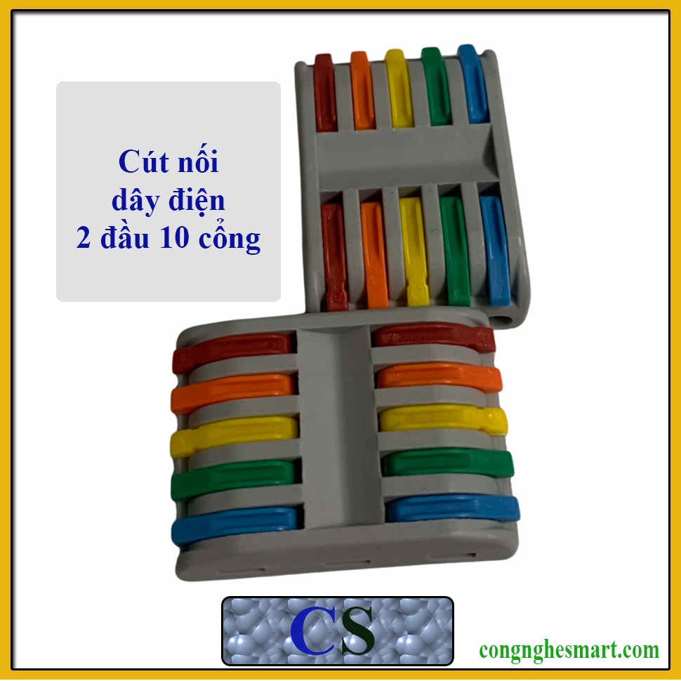 Cút nối dây điện kv774 2 đầu 8 cổng, 2 đầu 10 cổng chiệu tải 32A